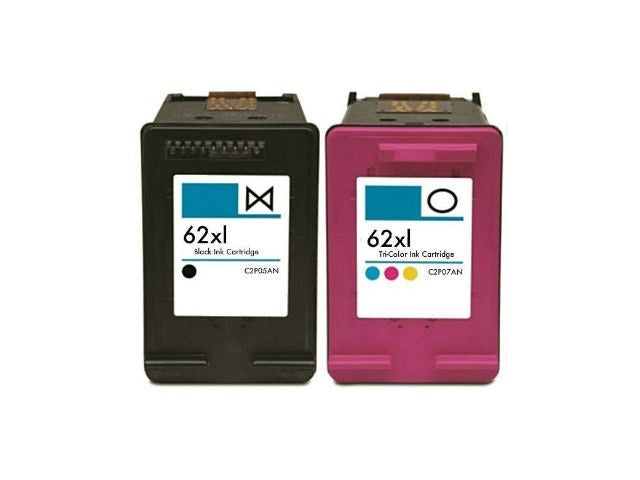 Remanufactured HP 62XL Ink Cartridges Multipack