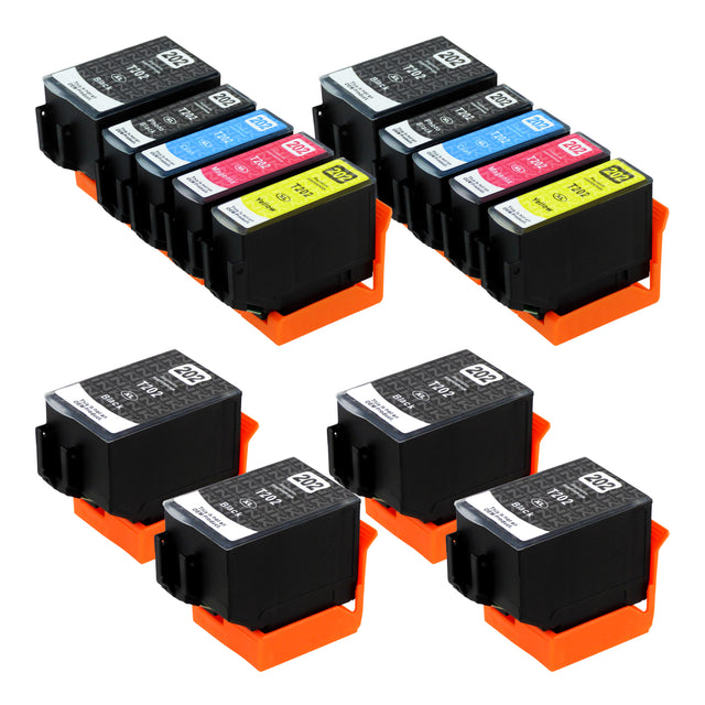 Premium Compatible Epson 202XL (4 Black, 2 Multipack & 2 Photo Black)