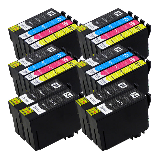 Premium Compatible Epson T34XL (4 Black & 4 Multipack)