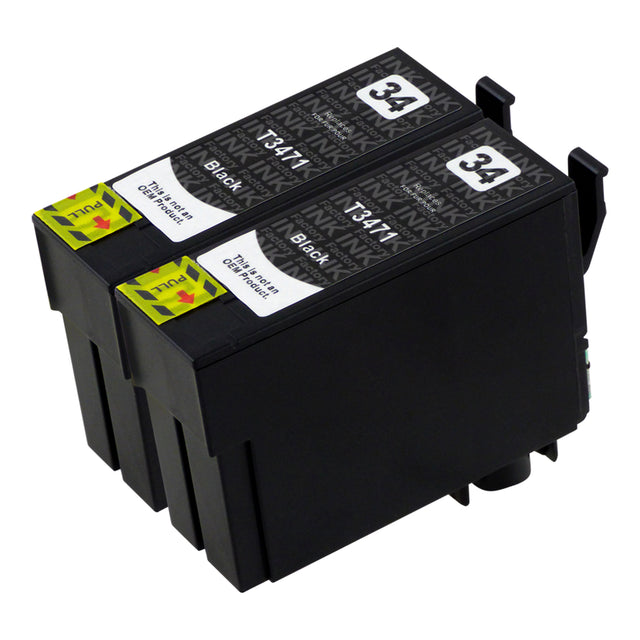 Premium Compatible Epson T34XL Black Ink Cartridge