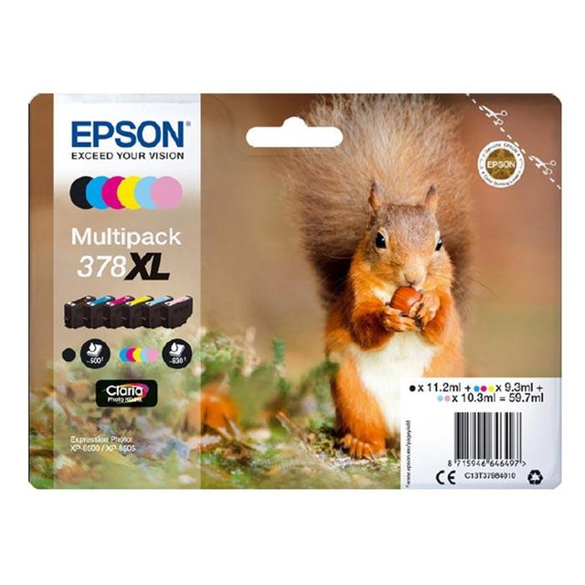 Original Epson T378XL Ink Cartridges Multipack