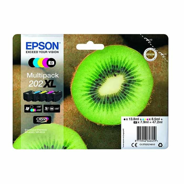 Original Epson T202XL Ink Cartridges Multipack