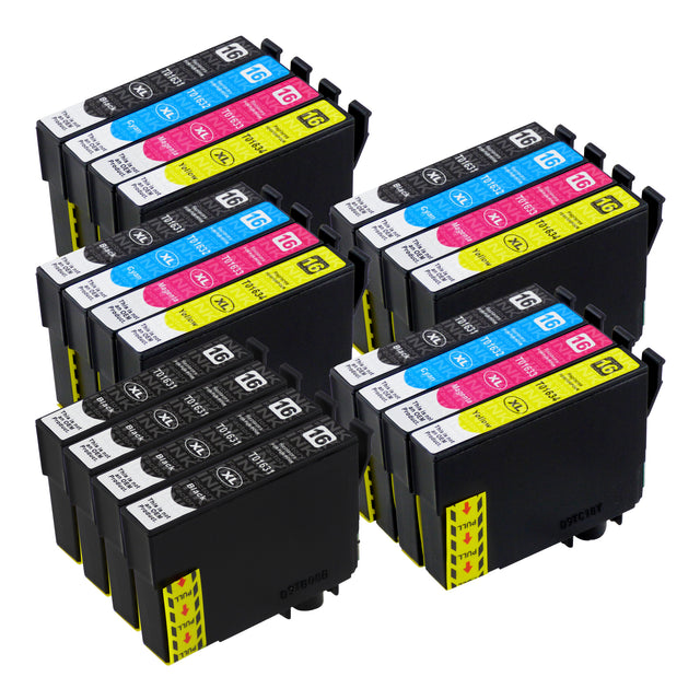 Premium Compatible Epson T16XL (4 Black & 4 Multipack)