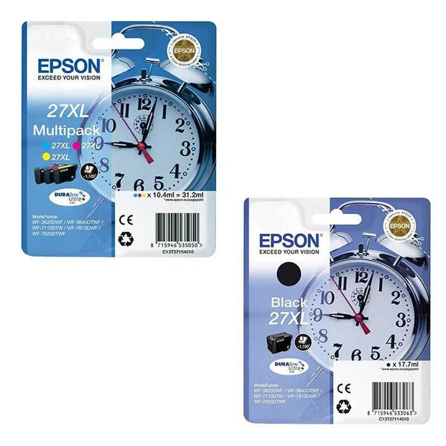 Original Epson 27XL Ink Cartridges Multipack